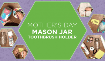 Mother’s Day “Stained-Glass” Toothbrush Holder