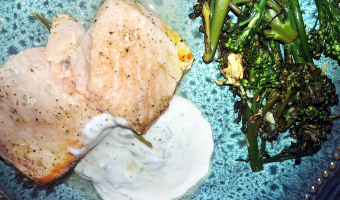 Recipe: Rosemary Lemon-Baked Salmon with Mint Yogurt Sauce | Oral and Overall Health Benefits