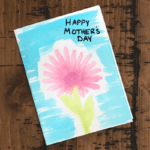 Handcrafted Mother’s Day Card with Recycled Toothbrushes and Homemade Paint
