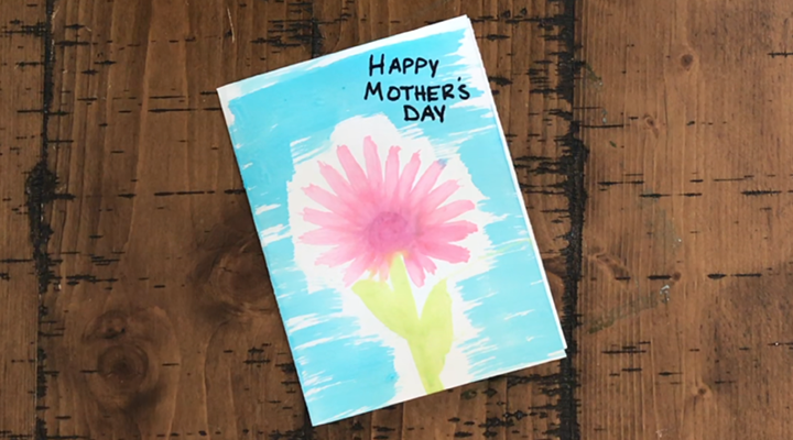 This mother’s day, grab some baking soda and old toothbrushes to make mom a one-of-a-kind card without leaving the house!