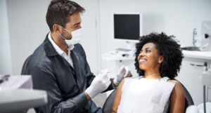 Dentist and lady