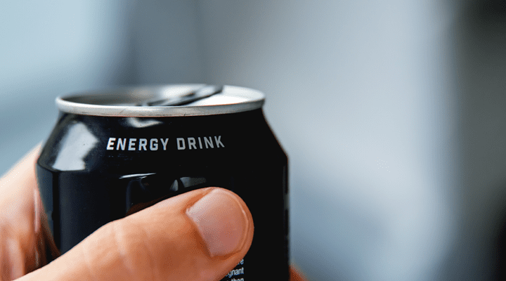 Energy drink can.
